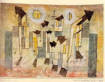  pintura Lienzo - Pintura mural del templo del anhelo de Paul Klee